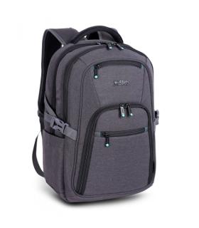 Urban Factory Heavee Green Mochila de Viaje para Portatil hasta 14" - Ecologica - Color Gris
