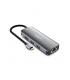 Urban Factory Hubee HUB 8 en 1 - USB-C Macho - USB-A/HDMI/RJ45/USB-C/SD/MSD Hembra - 100W PD - Color Gris Metal