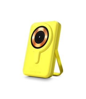 Urban Factory Magnee Power Powerbank Universal 10000mAh - Entrada USB-C - Salida USB-C, USB-A e Inalambrica - Color Amarillo Neo