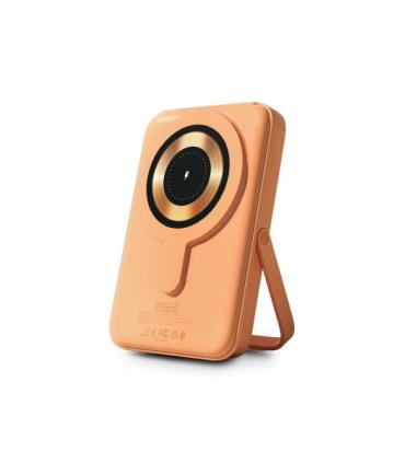 Urban Factory Magnee Power Powerbank Universal 10000mAh - Entrada USB-C - Salida USB-C, USB-A e Inalambrica - Color Albaricoque