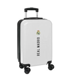Safta Real Madrid 1ª Equipacion 24/25 Maleta con Ruedas 20" - Asa Telescopica - 4 Ruedas Giratorias - Cierre con Candado - 34.5x