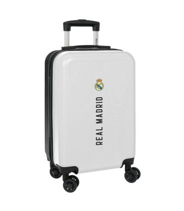 Safta Real Madrid 1ª Equipacion 24/25 Maleta con Ruedas 20" - Asa Telescopica - 4 Ruedas Giratorias - Cierre con Candado - 34.5x