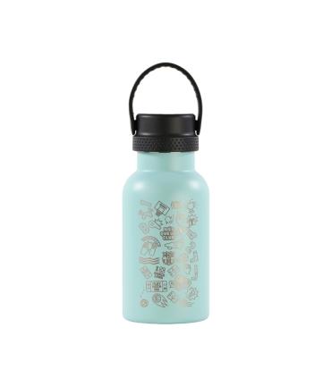 Safta F.C. Barcelona Botella Reutilizable 350ml - Doble Pared con Aislamiento - Base de Silicona - Conserva Temperatura 12h Cali