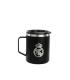 Safta Real Madrid 2ª Equipacion 24/25 Taza de Acero Inoxidable 350ml - Doble Pared con Aislamiento - Base de Silicona - Conserva