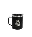 Safta Real Madrid 2ª Equipacion 24/25 Taza de Acero Inoxidable 350ml - Doble Pared con Aislamiento - Base de Silicona - Conserva