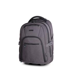 Urban Factory Heavee Green Mochila de Viaje para Portatil hasta 16" - Transformable en Carro - Ecologica - Color Gris