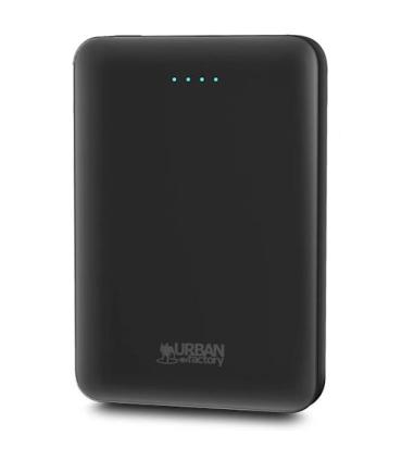 Urban Factory Juicee Max Powerbank 5000mAh - Entrada USB-C - Salida USB-C y USB-A - Color Negro