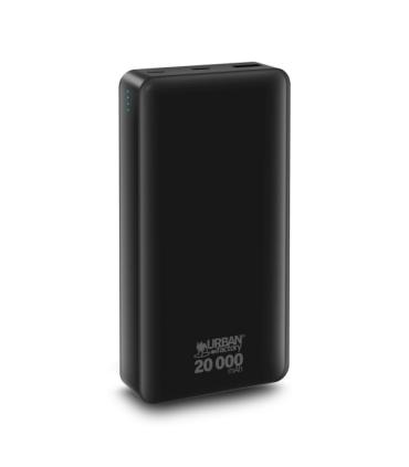 Urban Factory Juicee Max Powerbank 20000mAh - Entrada USB-C - Salida USB-C y USB-A - Color Negro