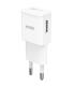 Urban Factory Cargador de Pared USB 3A - Qualcomm 3.0 - Enchufe UE - Color Blanco