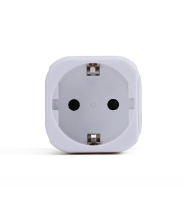 Urban Factory Travelee Adaptador de Viaje Universal - Conexion Entrada UE - Conexion Salida EEUU - Color Blanco