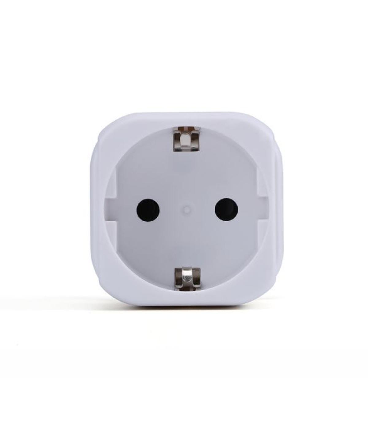 Urban Factory Travelee Adaptador de Viaje Universal - Conexion Entrada UE - Conexion Salida EEUU - Color Blanco