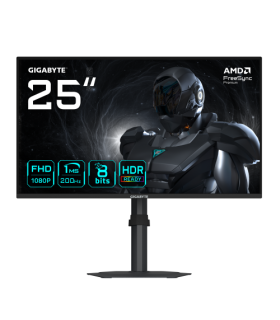 GIGABYTE G25F2 Monitor Gaming 24,5" FHD – 1920 x 1080, 200Hz, 1ms, 300 cd/m², DisplayHDR 10, HDMI 2.0, DisplayPort 1.4