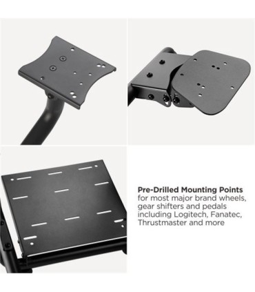 Cromad R2 Asiento Simulador de Carreras - Soporte para Pedales y Volante - Totalmente Ajustable - Robusto - Peso Max. 100kg