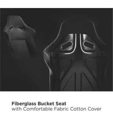 Cromad Pro R3 Asiento Simulador de Carreras - Soporte para Pedales y Volante - Totalmente Ajustable - Robusto - Peso Max. 130kg