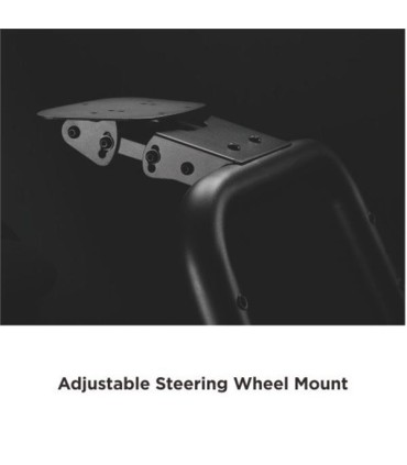 Cromad Pro R3 Asiento Simulador de Carreras - Soporte para Pedales y Volante - Totalmente Ajustable - Robusto - Peso Max. 130kg