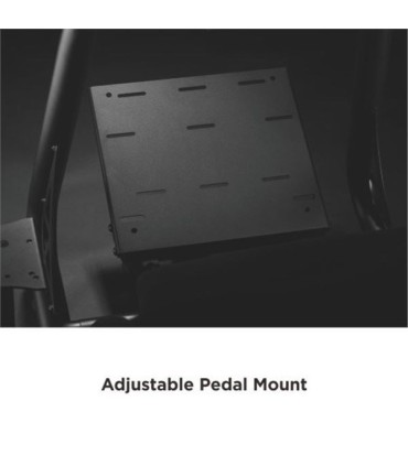 Cromad Pro R3 Asiento Simulador de Carreras - Soporte para Pedales y Volante - Totalmente Ajustable - Robusto - Peso Max. 130kg