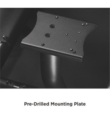 Cromad Pro R3 Asiento Simulador de Carreras - Soporte para Pedales y Volante - Totalmente Ajustable - Robusto - Peso Max. 130kg