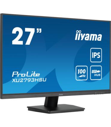MONITOR IIYAMA 27" PROLITE XU2793HSU-B6, IPS, 100HZ, 1MS, USB, HDMI, DISPLAYPORT, ALT 2x2W, INCLI