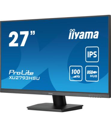 MONITOR IIYAMA 27" PROLITE XU2793HSU-B6, IPS, 100HZ, 1MS, USB, HDMI, DISPLAYPORT, ALT 2x2W, INCLI