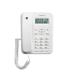 Motorola CT202 Telefono Fijo - Manos Libres - Identificador de Llamadas - Color Blanco