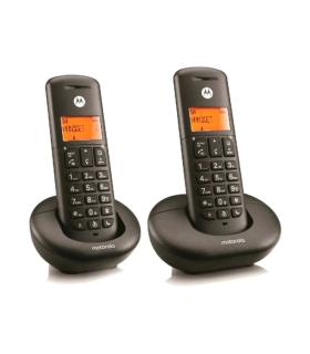 Motorola E202 Telefono Inalambrico Dect + 1 Supletorio - Identificador de Llamada - Contestador - Manos Libres