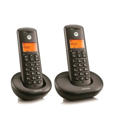 Motorola E202 Telefono Inalambrico Dect + 1 Supletorio - Identificador de Llamada - Contestador - Manos Libres