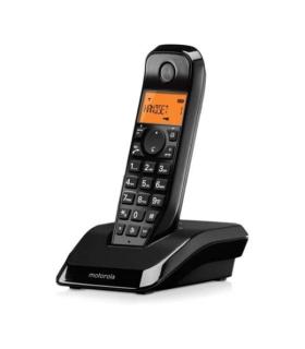Motorola S1201 Telefono Inalambrico Dect - Identificador de Llamada - Contestador - Manos Libres - Color Negro