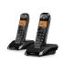 Motorola S1202 Telefono Inalambrico Dect + 1 Supletorio - Identificador de Llamada - Contestador - Manos Libres - Color Negro