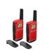 Motorola T42 Pack 2 Walkie Talkies - 16 Canales PMR446 - Alcance hasta 4Km - Autonomia hasta 18h - Color Rojo