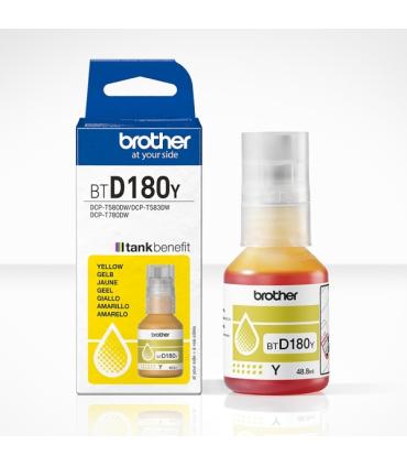 Brother BTD180Y Amarillo Botella de Tinta Original - BTD180Y