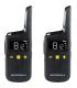 Motorola XT185 Pack 2 Walkie Talkies - 16 Canales PMR446 + 121 Codigos - Alcance de hasta 8km - Autonomia hasta 24h