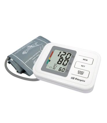 Orbegozo Tensiometro de Brazo Digital - Medicion Automatica Inteligente - 60 Memorias para 2 Usuarios - Pantalla LCD Iluminada..