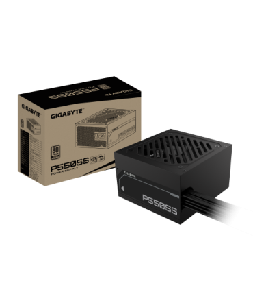GIGABYTE P550SS Fuente de Alimentación - PCIe 5.0, 80 PLUS Silver, Ventilador de 120 mm, Compatible con ATX 3.0, Enchufe EU