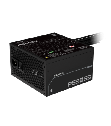 GIGABYTE P550SS Fuente de Alimentación - PCIe 5.0, 80 PLUS Silver, Ventilador de 120 mm, Compatible con ATX 3.0, Enchufe EU