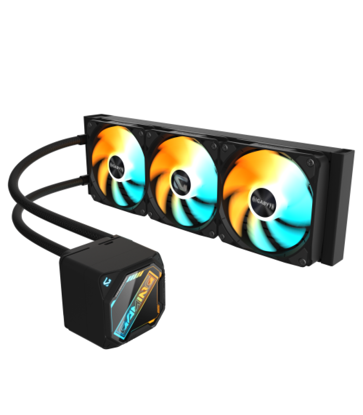 GIGABYTE GAMING 360 Refrigeración Líquida para CPU - 3x120 mm Ventiladores ARGB, Mecanismo de enclavamiento deslizante, DAISY-CH