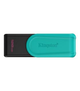 Kingston DataTraveler Exodia Memoria USB 128GB - USB 3.2 Gen 1 - Tapa Giratoria - Color Turquesa