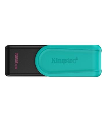 Kingston DataTraveler Exodia Memoria USB 128GB - USB 3.2 Gen 1 - Tapa Giratoria - Color Turquesa