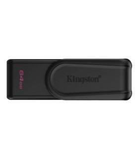 Kingston DataTraveler Exodia Memoria USB 64GB - USB 3.2 Gen 1 - Tapa Giratoria - Color Negro