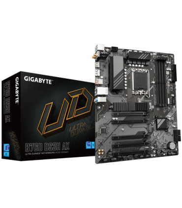 GIGABYTE B760 DS3H AX Placa Base - Compatible con procesadores Intel Core de 14ª generación, VRM digital de 8+2+1 fases, hasta..