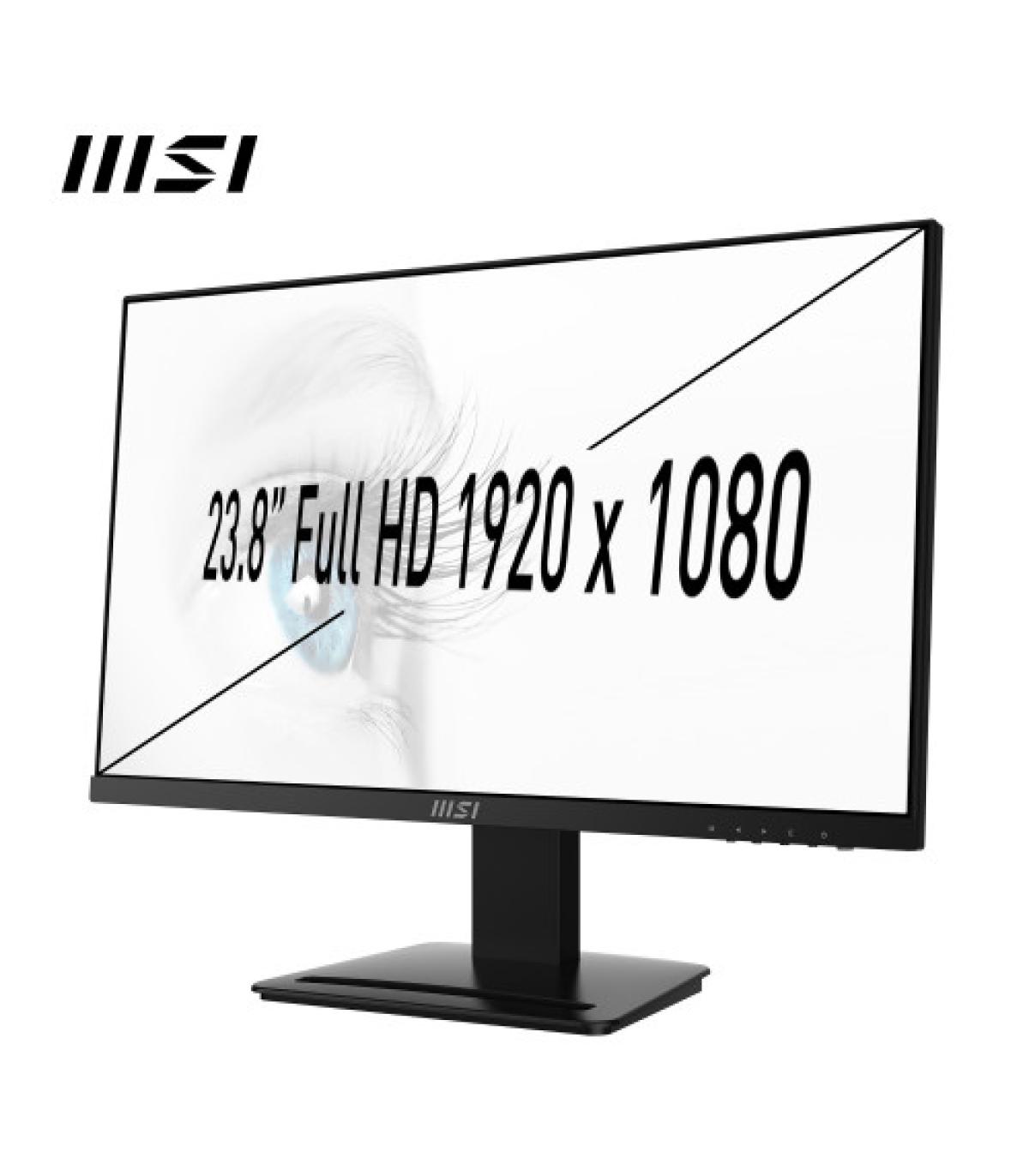 MSI Pro MP243X pantalla para PC 60,5 cm (23.8") 1920 x 1080 Pixeles Full HD Negro