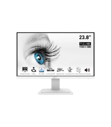 MSI PRO MP243XW pantalla para PC 60,5 cm (23.8") 1920 x 1080 Pixeles Full HD Blanco