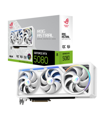 ASUS ROG Astral - -RTX5080-O16G-WHITE NVIDIA GeForce RTX 5080 16 GB GDDR7