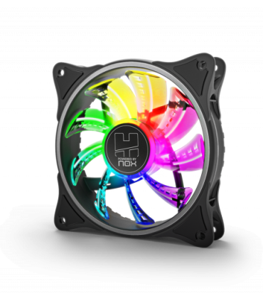 NOX VENTILADOR CAJA HUMMER A-FAN ARGB INNER GLOW FAN. 120mm