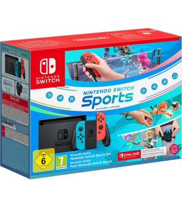 Nintendo Switch Consola + Nintendo Switch Sports + NSO 12 Meses