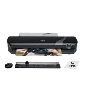 GBC Inspire+ A4 Set de Plastificadora + Recortadora de Esquinas + Cizalla + Paquete de 5 Bolsas de Plastificacion A4 - Hasta Tam