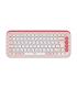 Logitech Pop Icon Keys Teclado Inalambrico - Bluetooth - Indicadores Luminosos - Autonomia hasta 36 Meses - Color Blanco y Naran