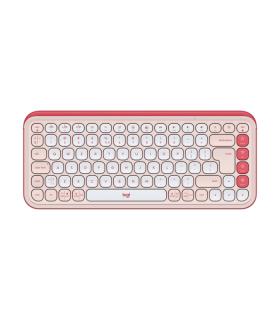 Logitech Pop Icon Keys Teclado Inalambrico - Bluetooth - Indicadores Luminosos - Autonomia hasta 36 Meses - Color Blanco y Naran