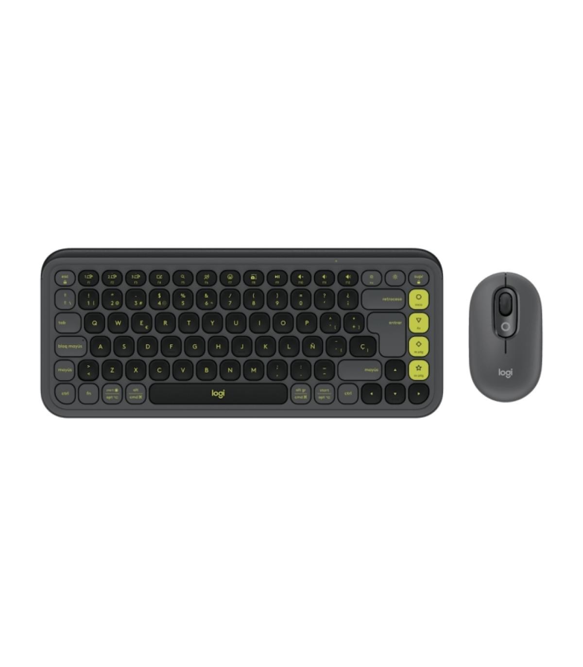 Logitech Pop Icon Combo Pack Inalambrico Teclado Multimedia + Raton - Bluetooth - Autonomia Teclado 36 Meses - Raton 24 Meses ..
