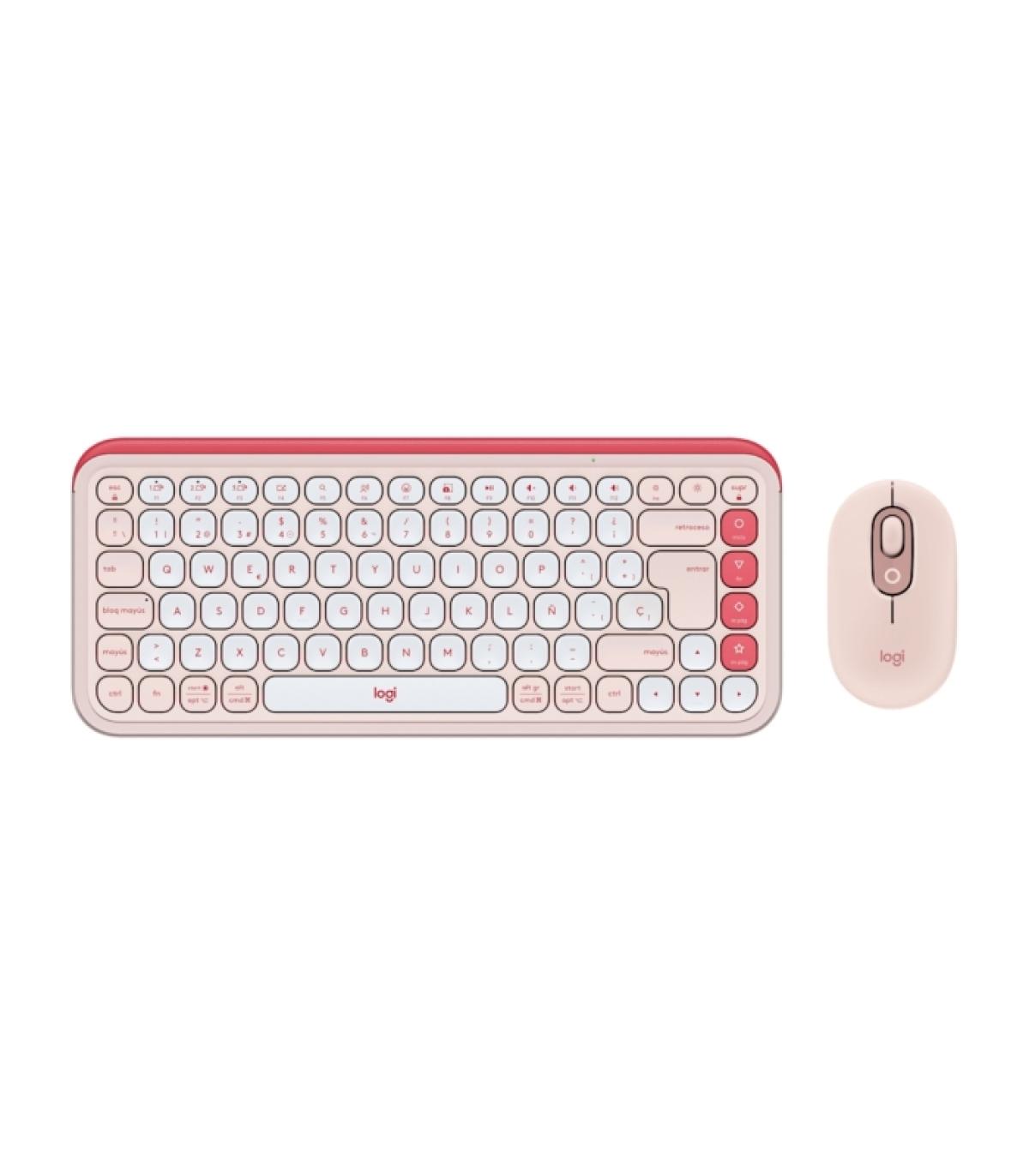 Logitech Pop Icon Combo Pack Inalambrico Teclado Multimedia + Raton - Bluetooth - Autonomia Teclado 36 Meses - Raton 24 Meses ..