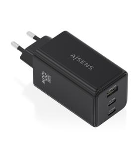Aisens Cargador GAN 100W - 2xUSB-C PD3.0, QC4.0, QC5.0 - 1xUSB-A QC3.0 - Color Negro